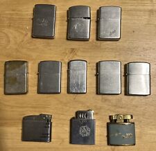 Vintage 11 Lighter Lot Mixed Zippo Rolf’s Imperial Supreme SMC Hi Lite *AS IS* picture