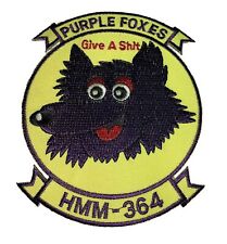 HMM-364 Purple Foxes (Yellow) Patch – Sew on picture
