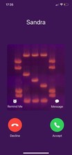 Digital Images, DNA UV art, mobile lock and incoming call screen, letters picture