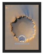 VICTORIA CRATER MERIDIANI PLANUM MARS 2006 HIRISE 8X10 FRAMED PHOTO picture