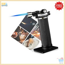 HONEST Butane Torch Lighter DUAL Flame Mode Kitchen Cooking Torches Blow Torch l picture