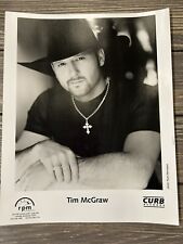 Vintage Tim McGraw Press Release Photo 8x10 Black White Curb Records picture