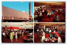 c1960's Golden Gate Casino Multiview Scene Las Vegas NV Unposted People Postcard picture