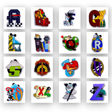 2026 Disney Parks Attraction Alphabet Mystery Pouch Pins A-Z (You Choose) picture