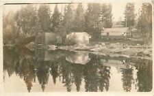 Postcard RPPC Kansas Anthony C-1910 lake front cabins 23-10493 picture