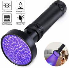 100 LED Ultra Violet Flashlight Blacklight Light UV Flashlight Inspection 395 NM picture
