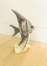 Vintage Penco Angel Fish Wood Hand Painted Tropical picture