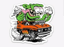 Mach 1 Mustang MAGNET Muscle Car Vintage Old School Performance Rat Fink Ford picture