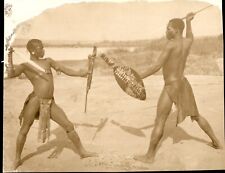 GA189 Original Photo SOUTH AFRICA NATAL Zulu Warriors Ceremonial Dance Ritual picture