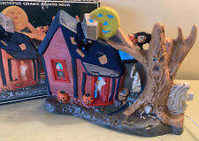 Pacific Rim Electrified Ceramic Halloween Haunted House #6464 -  flashing Lights picture