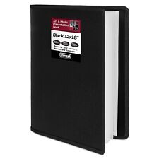 Dunwell 12x18 Art Portfolio Binder with Mounting Paper - (Black) Large Portfo... picture