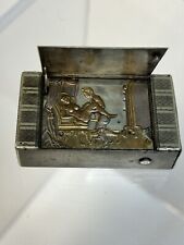 1900s Erotic Vesta Match Safe  RARE Vintage  Naughty Automated Matchsafe  Look  picture