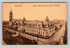 Coblenz Germany, Kaiser Wilhelm Ring mit Polizei Prasidium, Vintage Postcard picture