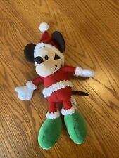 Disney Store Santa Claus Mickey Mouse  Plush Stuffed Animal Christmas Mickey picture