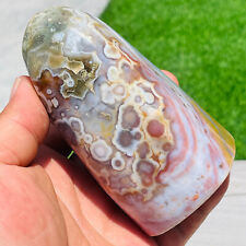 487g Natural Colourful Ocean Jasper Crystal Polished Display Specimen Healing picture