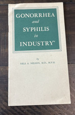 Vintage Gonorrhea and Syphilis in Industry STD Booklet Social Hygiene 1948 picture