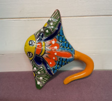 TALAVERA POTTERY - Mexican Folk Art - STINGRAY - Hanging Wall Art - Signed picture