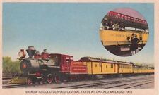  Postcard Narrow Gauge Deadwood Central Train Chicago Railroad Fair IL picture