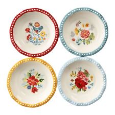 Pioneer Woman Floral Medley Mini Pie Pans Set 4-Piece Vintage Country 5.5-inch picture