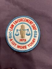 Boy Scouts-  1973 BAC BSA Law Enforcement Day patch picture