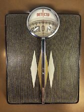 Mid Century DETECTO Bathroom Bubble Floor Scale Atomic Googie Chrome Great Cond picture