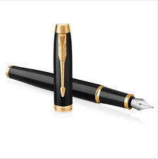 High Quality Black/Gold Clip Parker IM Series 0.5mm Fine (F) Nib Fountain Pen picture