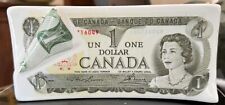 Vintage Canadian Canada Un One 1 Dollar Bill Stack Piggy Bank Banque Du Canada picture