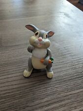 Vintage Disney Bambi Thumper w Carrot Plastic Toy Figurine Movable Arms & Legs  picture