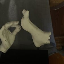 Sculptured hand and foot picture
