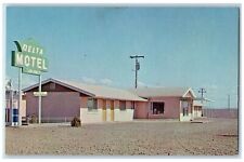 c1960s Delta Motel Exterior Roadside Scene Winslow Arizona AZ Unposted  Postcard picture