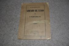 1910 Sanitary Code in Tabasco Mexico Report, in Spanish picture