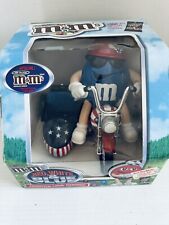 M&M Red White & Blue Motorcycle Candy Dispenser MM Collectible, NEW IN BOX picture