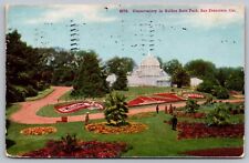 Conservatory Golden Gate Park San Francisco California Birds Eye View Postcard picture