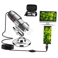 USB Microscope Camera 40X to 1000X, Cainda Digital Microscope with Metal Stand picture