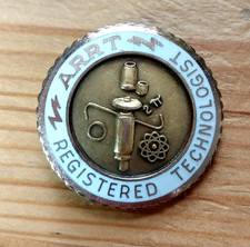 Vtg Radiologic Technologist X-Ray Technician ARRT Service Pin Josten 1/10 10K GF picture