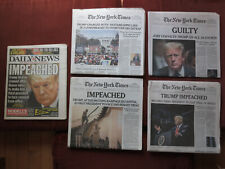 TRUMP GUILTY  **PLUS**  TRUMP IMPEACHED New York Times & Daily News *IMPERFECT* picture
