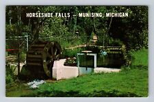 Munising MI-Michigan, Horseshoe Falls, Antique Vintage Souvenir Postcard picture