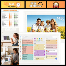 10.1" Digital Wall Calendar Touch Screen WiFi, Easy-to-Use Home Planner picture