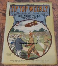 TIP TOP WEEKLY #843  GREAT YALE BASEBALL COVER S&S 1912 DIME NOVEL STORY PAPER picture