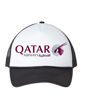 Qatar Airways Logo Travel Souvenir Airline Trucker Hat Baseball Cap picture