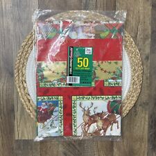 Cleo Vintage Christmas Wrapping Paper NEW 8 Designs 8 Sheets 50 Sq Ft Gift Wrap picture