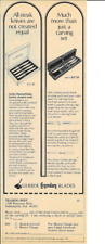 1973 GERBER Knives Steak Carving Legendary Blades Mail Order Vintage Print Ad picture