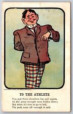Comic~Vinegar Valentine~To The Athlete~You Pad Those Shoulders Big & Square~1908 picture