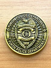 E98 Yukon Police Department Detective Oklahoma State Challenge Coin picture
