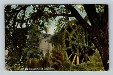 CA-California, Old Water Mill in California, Vintage Postcard picture