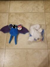 Vintage 1998 Kfc Pokemon applause plush Seel and Zubat with tag picture