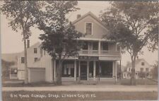 G.W. Rines General Store Post Office, Lyndon Center Vermont 1923 RPPC Postcard picture