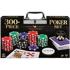300-Piece Poker Set with Aluminum Carrying Case Weight Chips Plus 5 Poker Dice picture