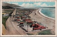 MALIBU California Postcard PCH Roosevelt Highway 