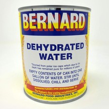 Bernard Food Industries Dehydrated Water 8oz Can. NEW 8 Ounce (Pack of 1) picture